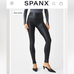 Spanx Faux Leather Leggings